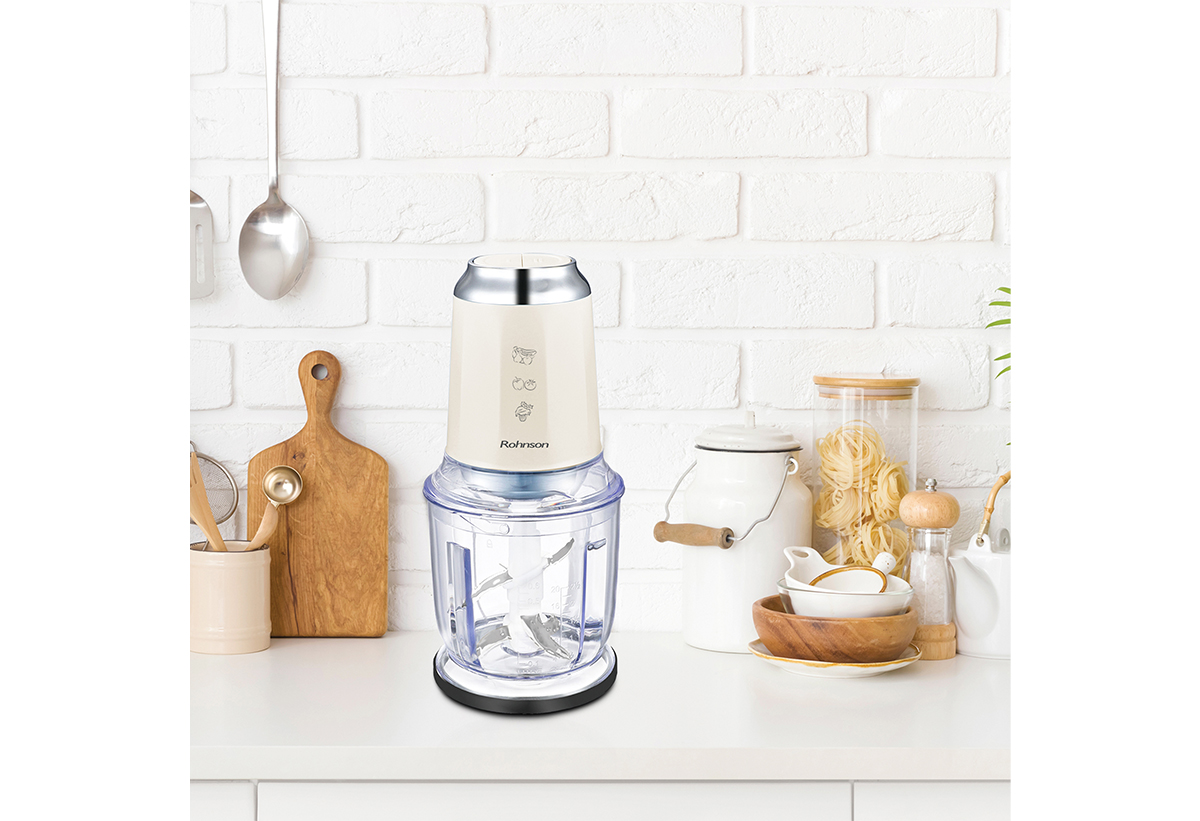 Απεικονίζεται ο πολυκόπτης σε πάγκο κουζίνας.